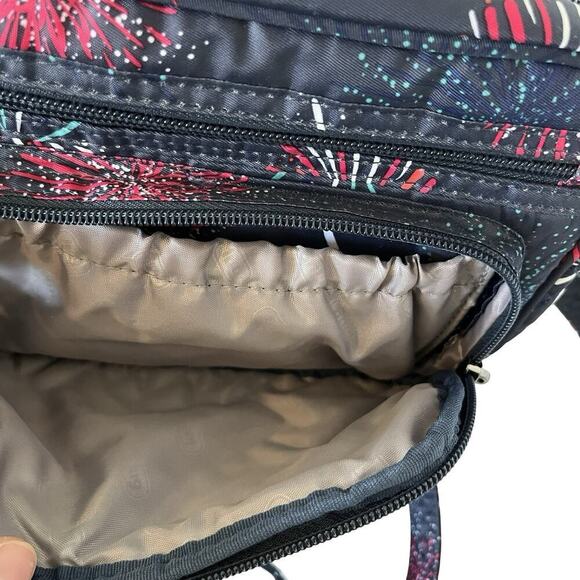 LUG Carousel Convertible Crossbody Belt Bag Navy Firework RFID Convertible - Picture 6 of 12